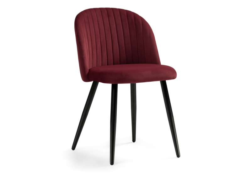 Стул на металлокаркасе Gabi 1 wine red / black (50x54x78). 
