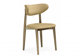 Стул деревянный Фарго бежевый / орех (46x50x80)