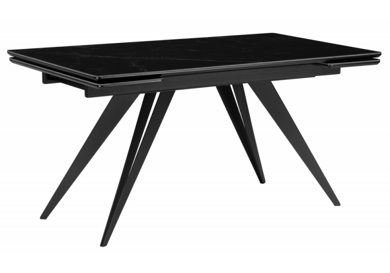 Керамический стол Дарвин 140(200)х80 черный мрамор shakespeare black / черный (80x75). 