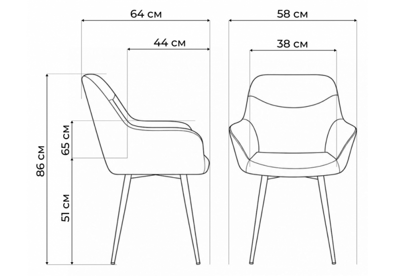 Стул на металлокаркасе Флюид 360 светло-серый (zd 960) / черный (58x64x86)