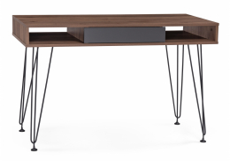 Компьютерный стол Хиргра 120х60х77дуб табачный / графит / черный (60x77)