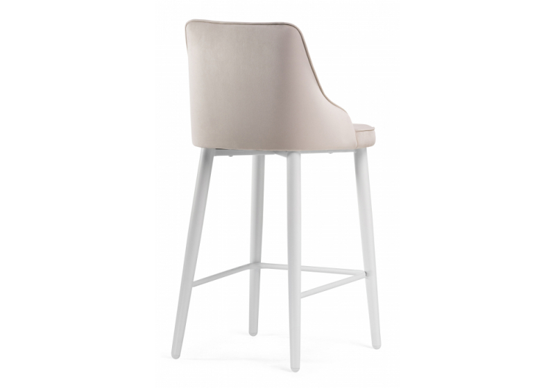 Барный стул Атани кремово-дымчатый / белый (48x44x97)