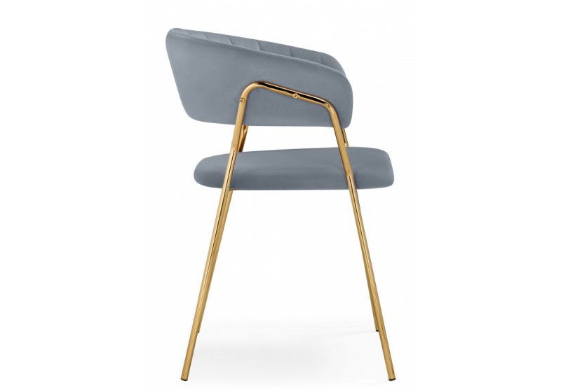 Стул на металлокаркасе Kamelia 1 gray / gold (60x52x79)