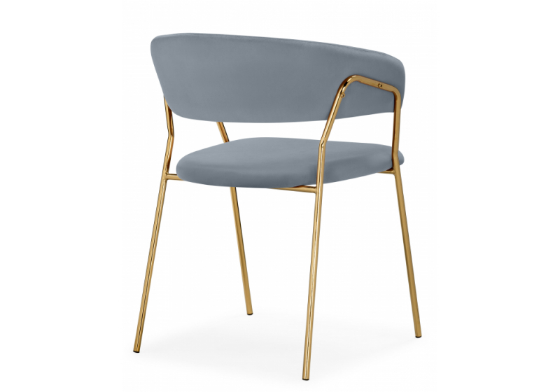 Стул на металлокаркасе Kamelia 1 gray / gold (60x52x79)