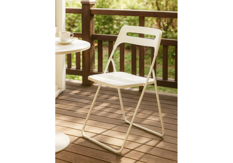 Пластиковый стул Fold складной white (43x46x81)